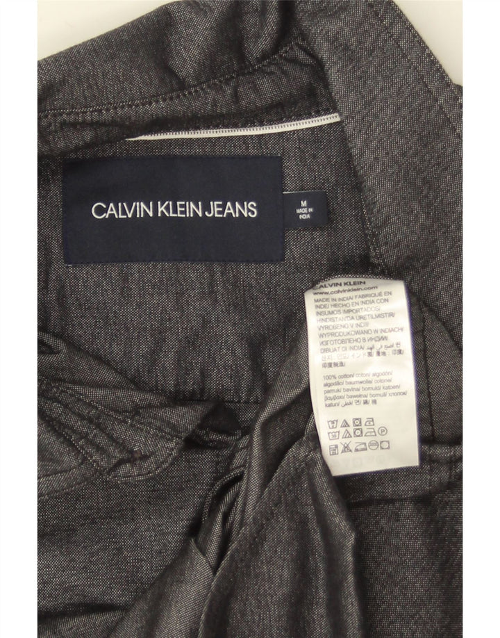 Calvin Klein Jeans Mens Shirt Medium Grey Cotton