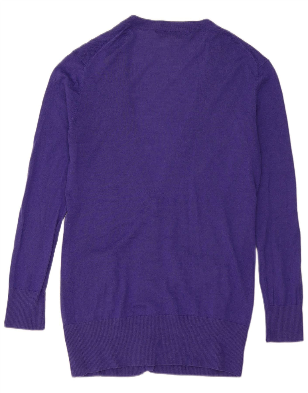 French Connection Womens Longline Cardigan Sweater UK 12 Medium Purple