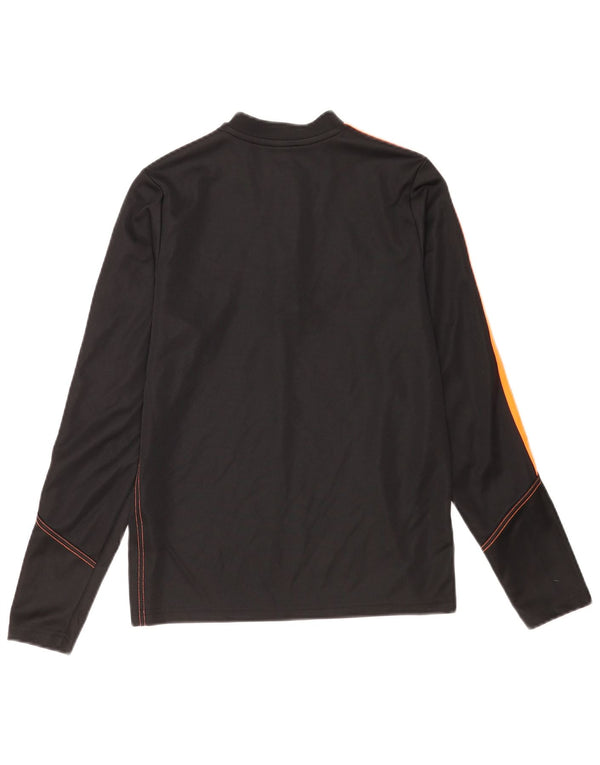 Adidas Boys Aeroready Zip Neck Pullover Tracksuit Top 13-14 Years Black