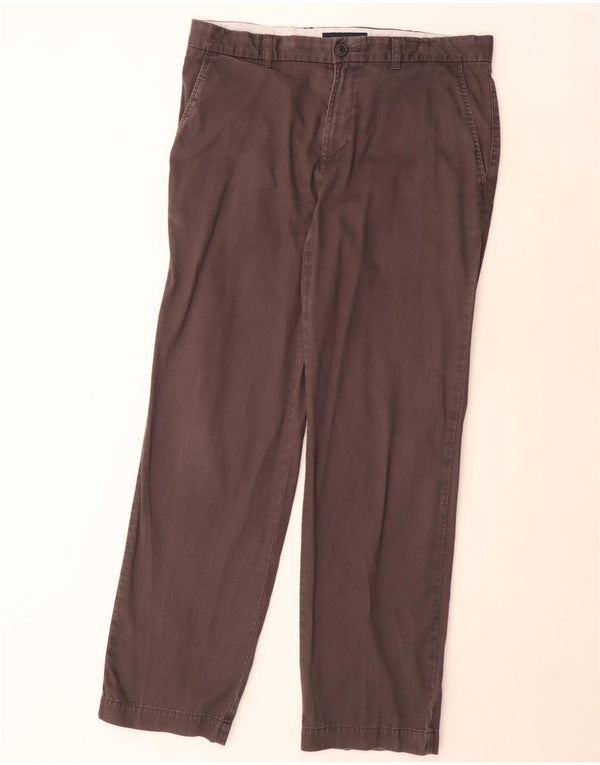 Pantaloni chino dritti da uomo Tommy Hilfiger W34 L32 in cotone marrone