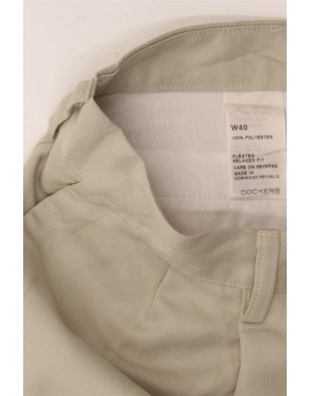 DOCKERS Mens Relaxed Fit Chino Shorts W40 XL Grey Polyester Vintage Dockers and Second-Hand Dockers from Messina Hembry 