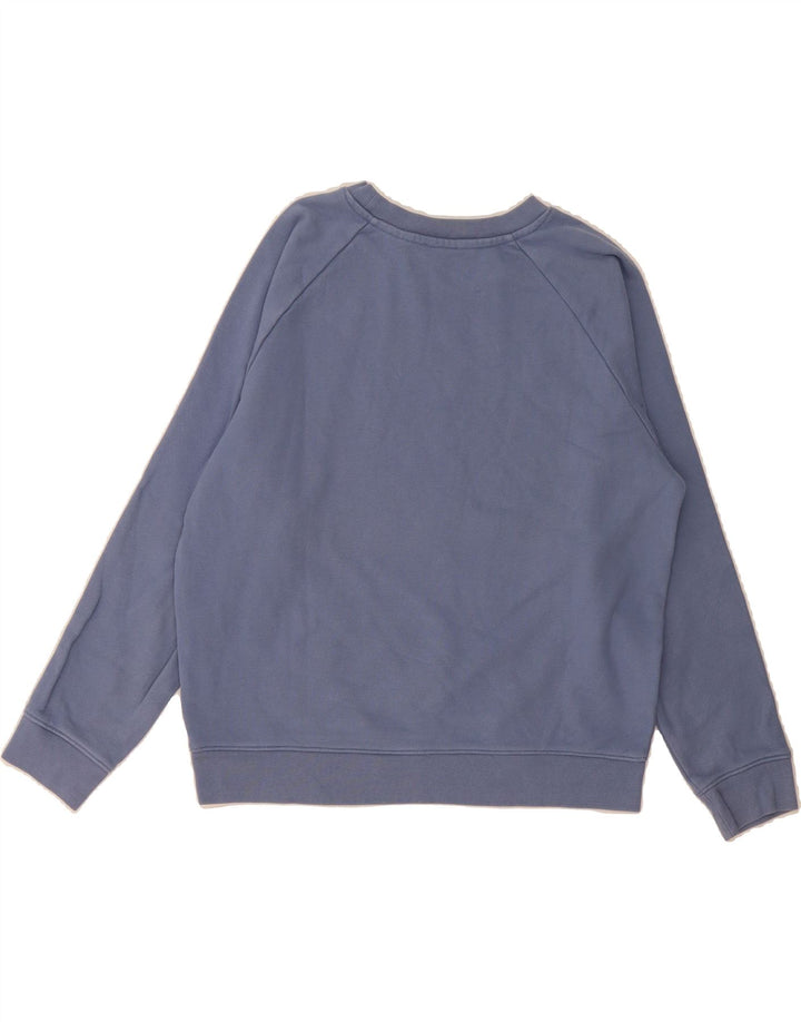 LEVI'S Womens Oversized Graphic Sweatshirt Jumper UK 10 Small Blue Cotton Vintage Levi's and Second-Hand Levi's from Messina Hembry 