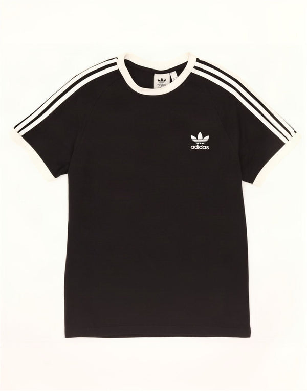 Adidas Mens T-Shirt Top Medium Black Cotton