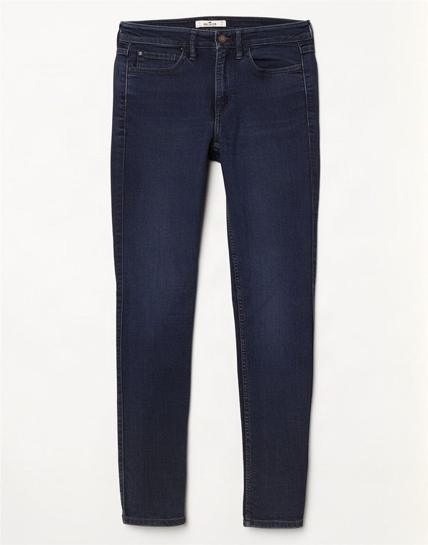 Hollister Womens Skinny Jeans US 3 XS W26 L31 Navy Blue Cotton