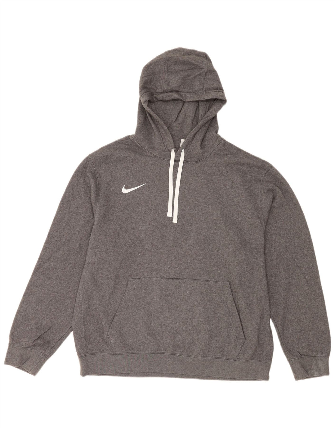 Nike Mens Hoodie Jumper XL Grey Cotton