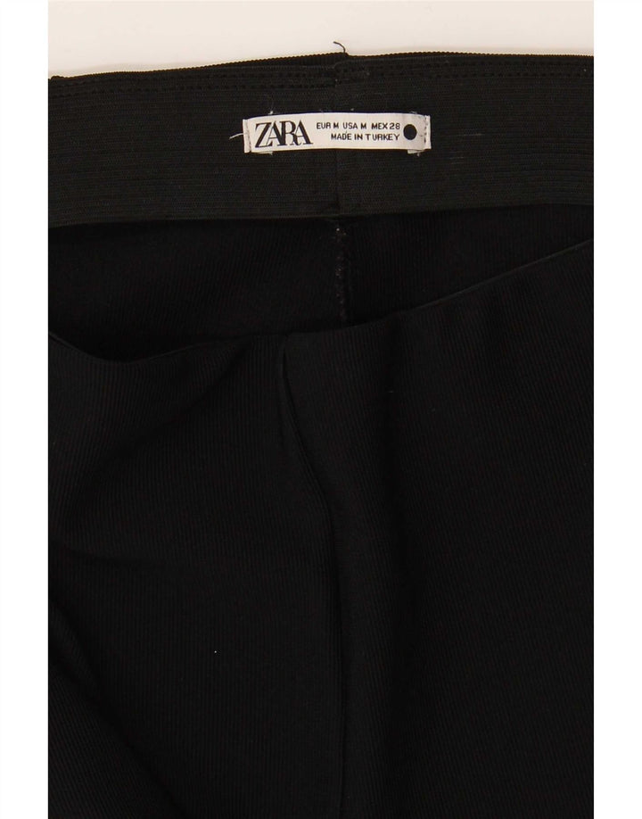 Zara Womens Flare Casual Trousers Medium W28 L32 Black