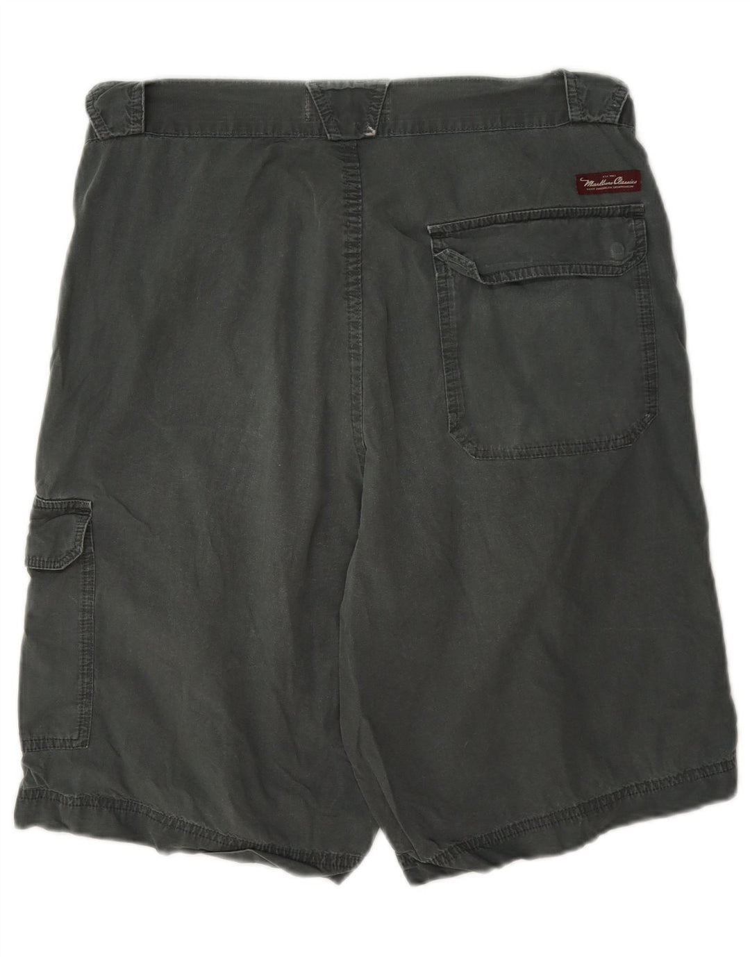 Shorts cargo masculino Marlboro Classics EU 50 grande W34 algodão cinza