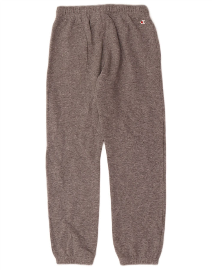 Champion Boys Tracksuit Trousers Joggers 9-10 Years Medium Grey Flecked