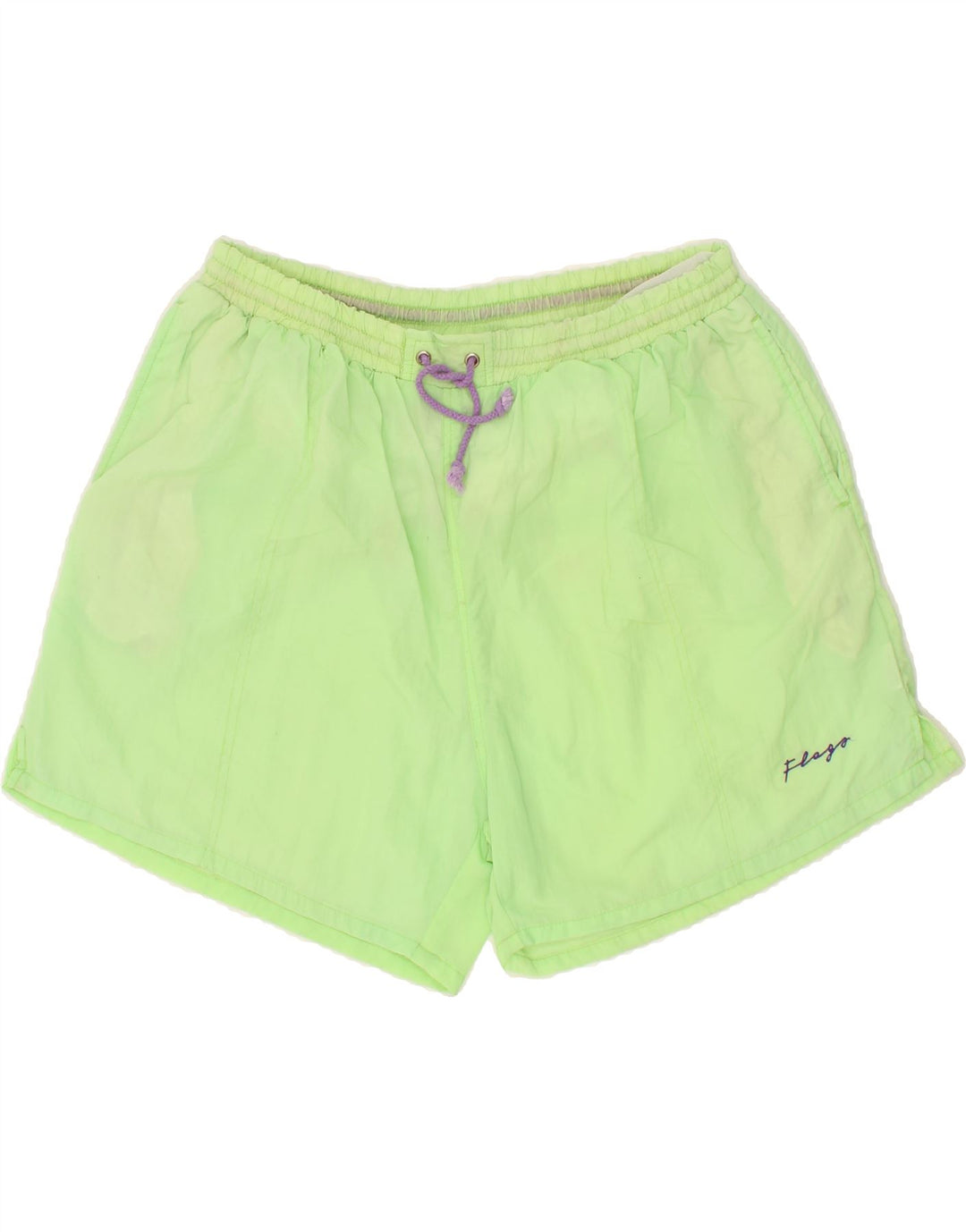 VINTAGE Mens Graphic Swimming Shorts XL Green Vintage Vintage and Second-Hand Vintage from Messina Hembry 