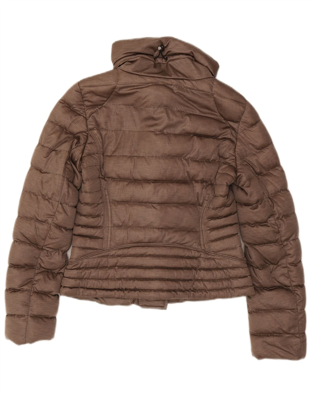 Moncler Womens Padded Jacket Size 2 Small Brown Polyester