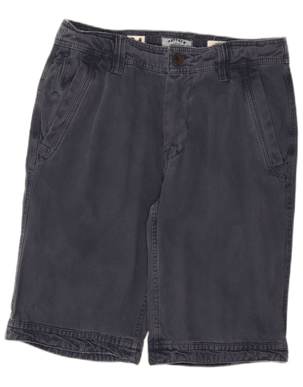 Fat Face Mens Chino Shorts W34 Large Navy Blue Cotton