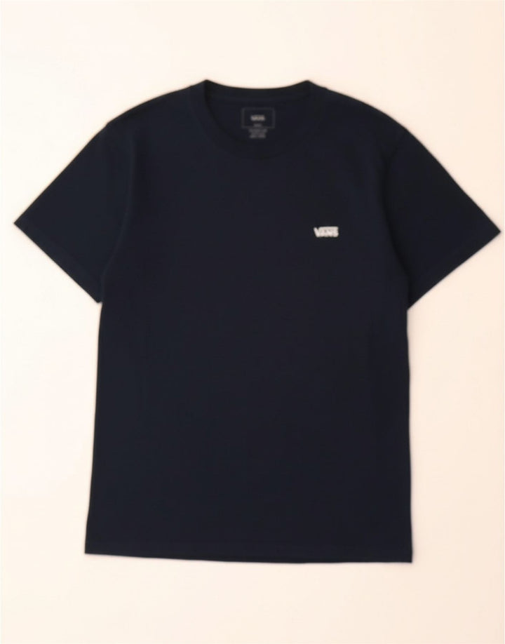 VANS Mens Classic Fit T-Shirt Top Small Navy Blue Cotton Vintage Vans and Second-Hand Vans from Messina Hembry 