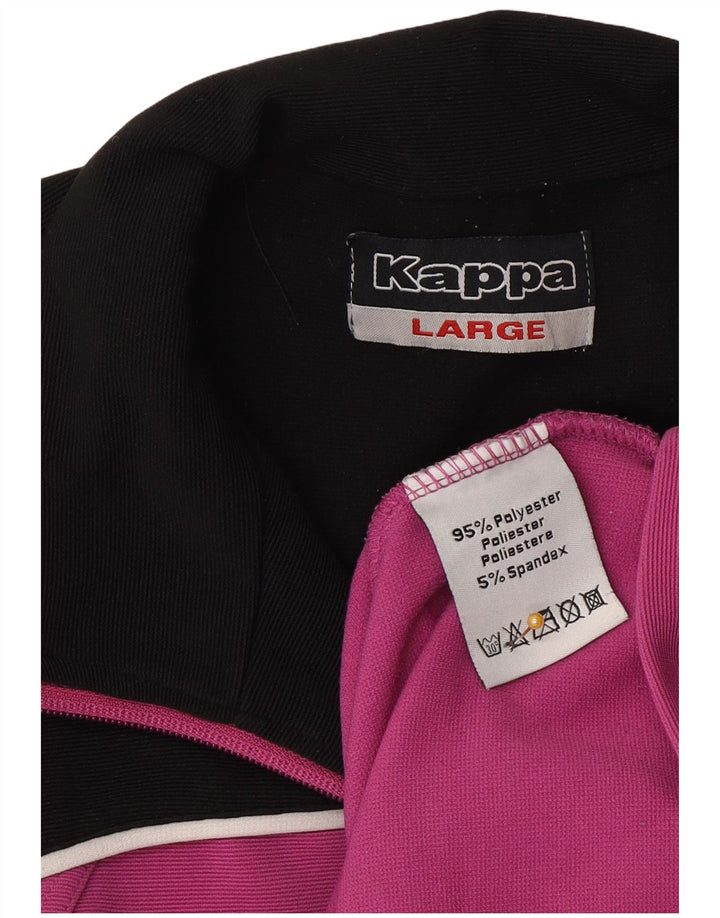 Giacca da tuta da donna Kappa UK 14 Large Viola Colourblock Poliestere