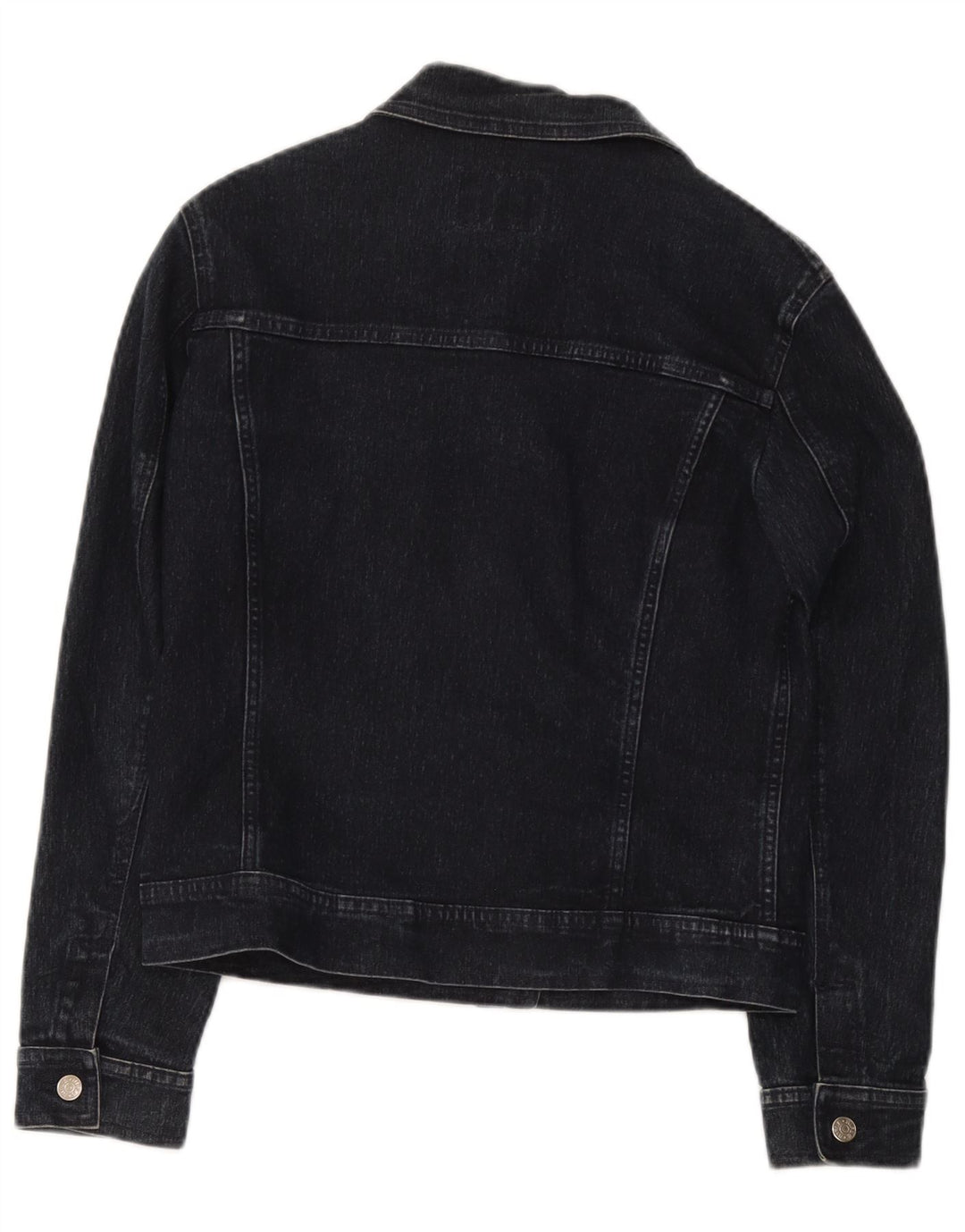 Rifle Womens Denim Jacket UK 14 Large Navy Blue Cotton