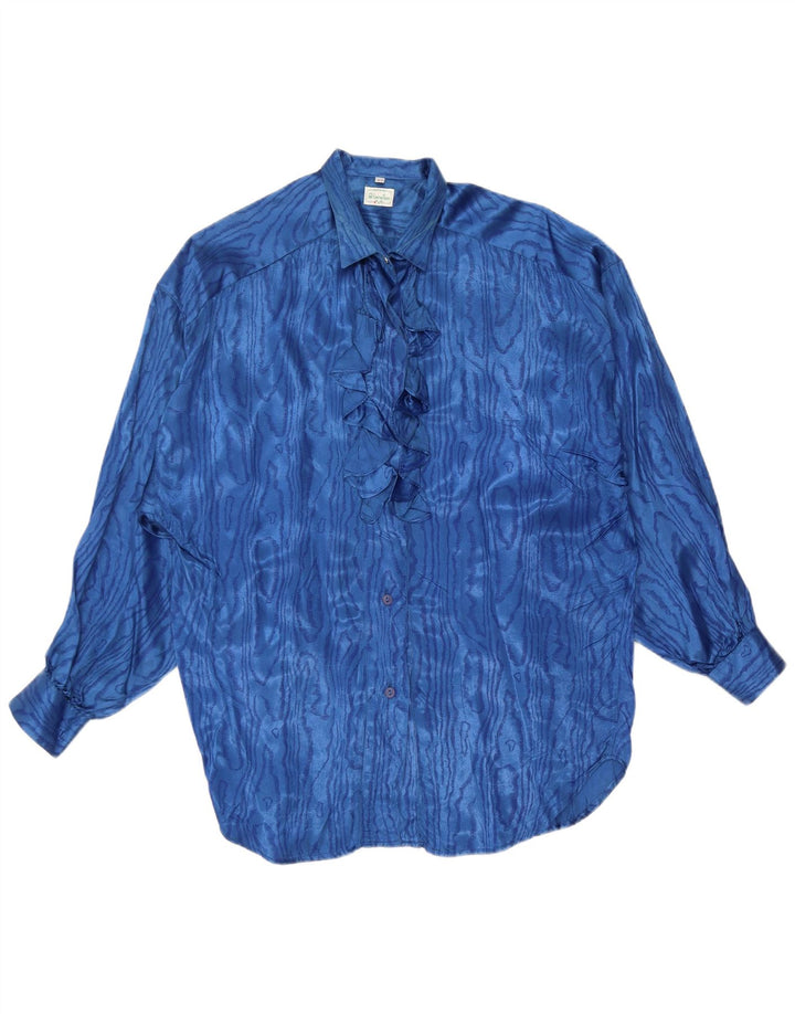 Camicetta da donna con motivo astratto Benetton IT 42 Blu medio