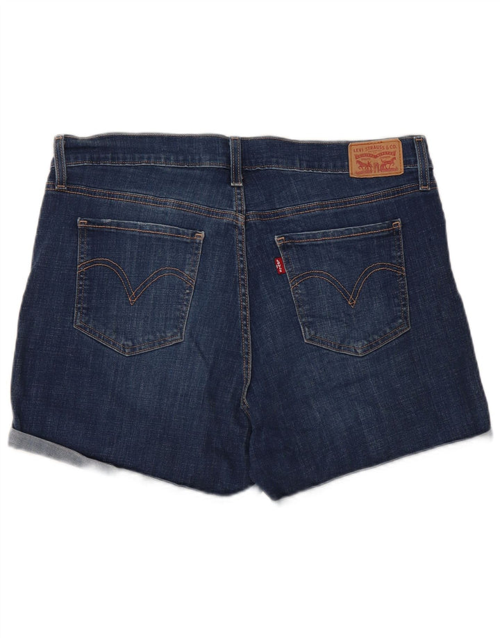 Pantaloncini di jeans da donna LEVI'S W32 grandi in cotone blu