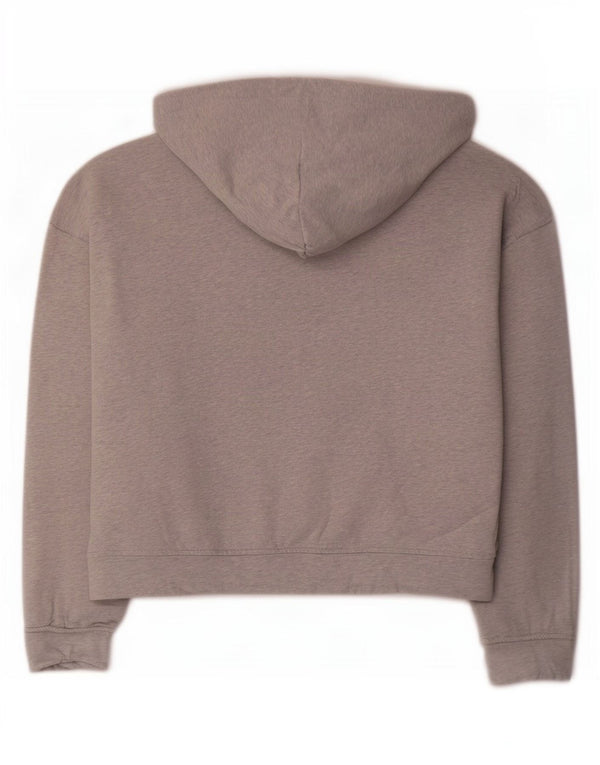 Hugo Boss Γυναικείο γραφικό υπερμεγέθου Hoodie Jumper UK 14 Medium Grey
