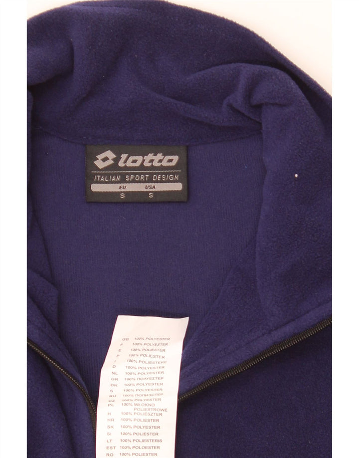 Maglione in pile da donna con collo con zip Lotto piccolo in poliestere blu navy