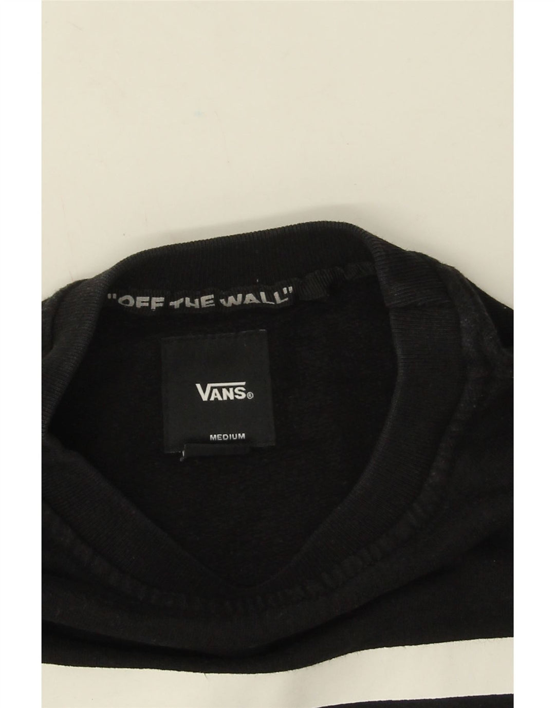 Vans Mens Graphic Sweatshirt Jumper Medium Black Cotton