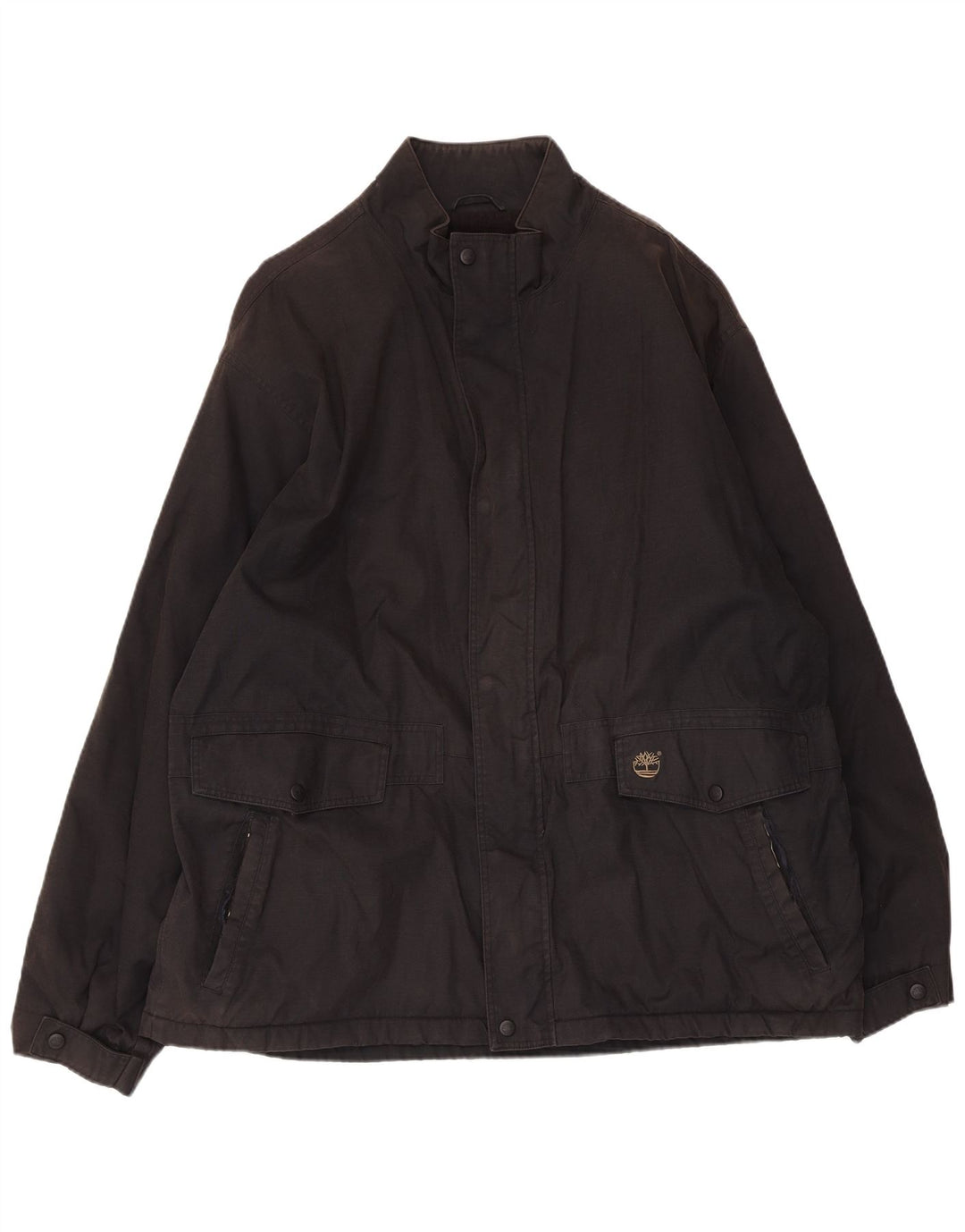Timberland Mens Windbreaker Jacket UK 42 XL Black Nylon