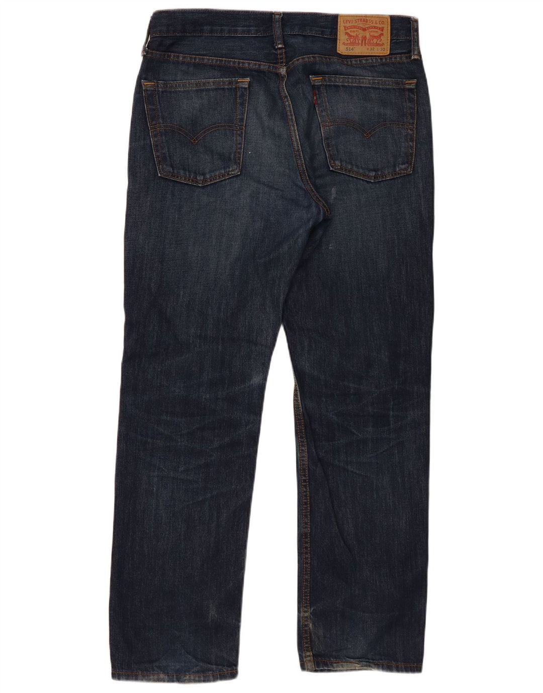 Levi's Mens 514 Straight Jeans W32 L30 Navy Blue Cotton