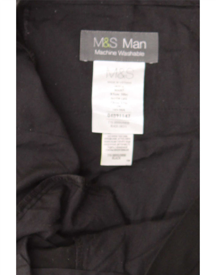 Marks & Spencer Pantaloni drepți pentru bărbați L39 L31 Poliester negru