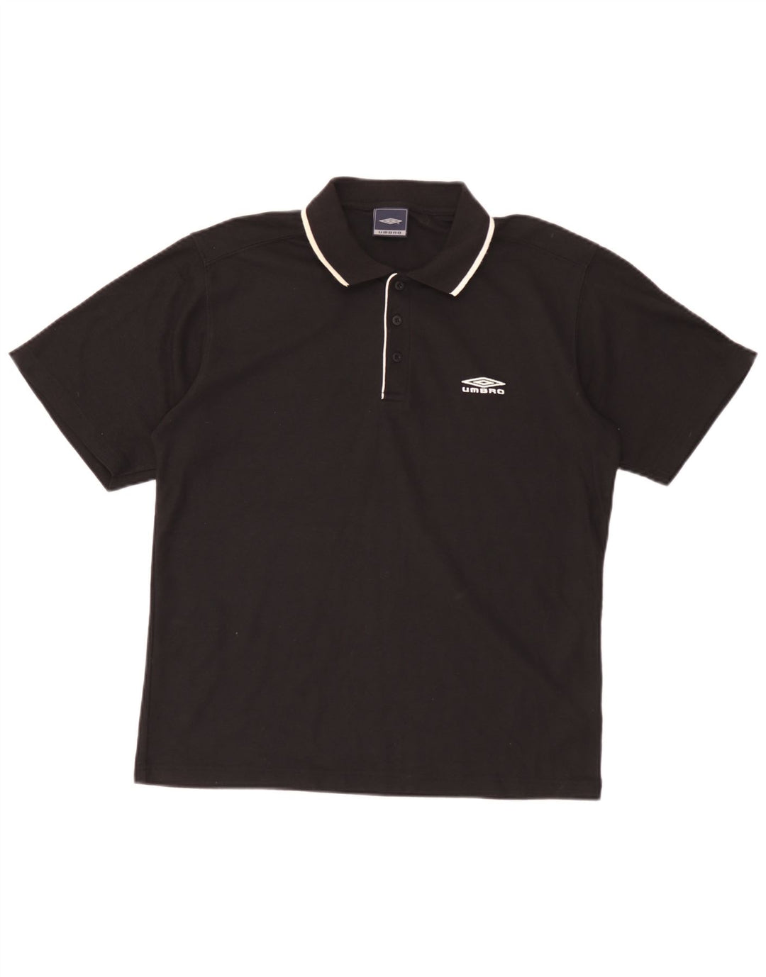 Umbro Herre Polo Shirt Medium Sort Polyester