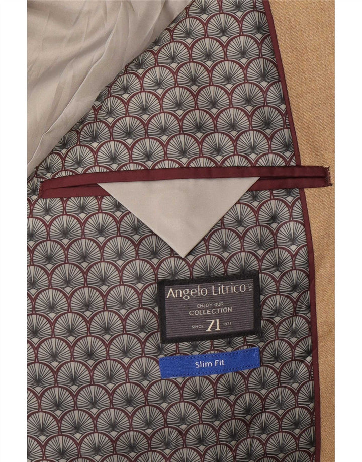 Angelo Litrico Mens By C&A 2 Button Blazer Jacket EU 52 Large Marron