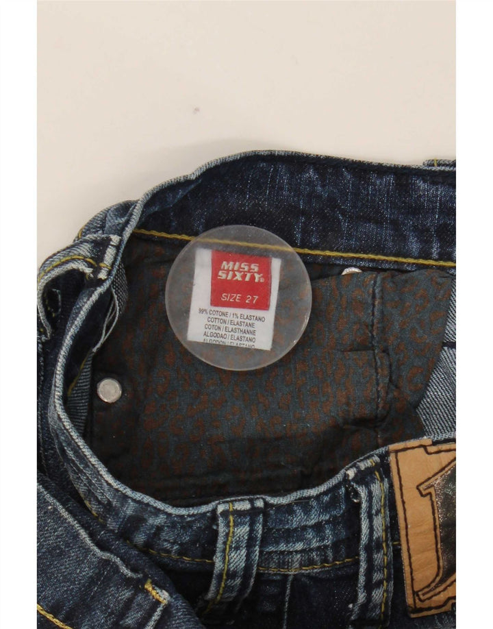 Miss Sixty Womens Slim Jeans W27 L30 Blue Cotton