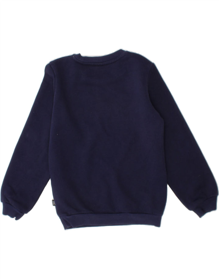 PUMA Boys Graphic Sweatshirt Jumper 5-6 Years Navy Blue Cotton Vintage Puma and Second-Hand Puma from Messina Hembry 