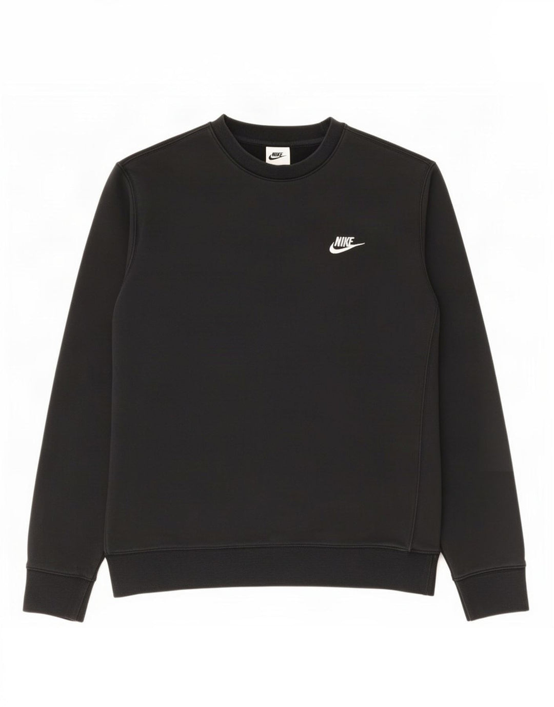 Felpa Nike Uomo Maglia Media Cotone Nero