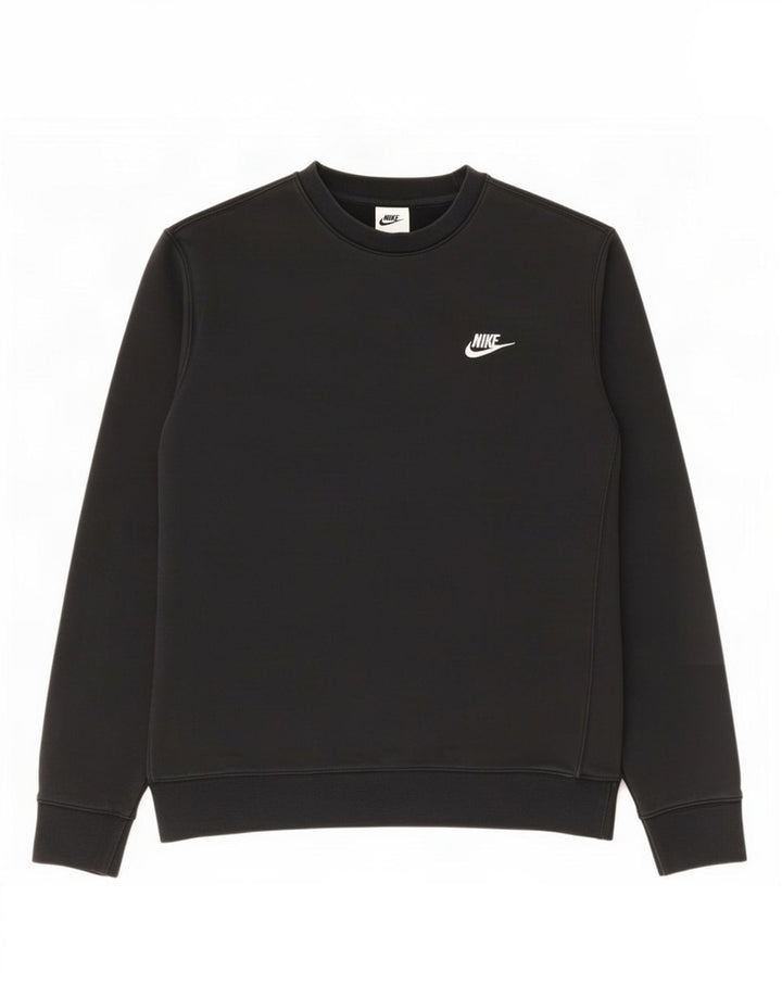 Felpa Nike Uomo Maglia Media Cotone Nero
