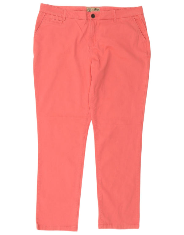 Spodnie damskie Fat Face Slim Chino UK 18 XL W36 L29 Różowa bawełna