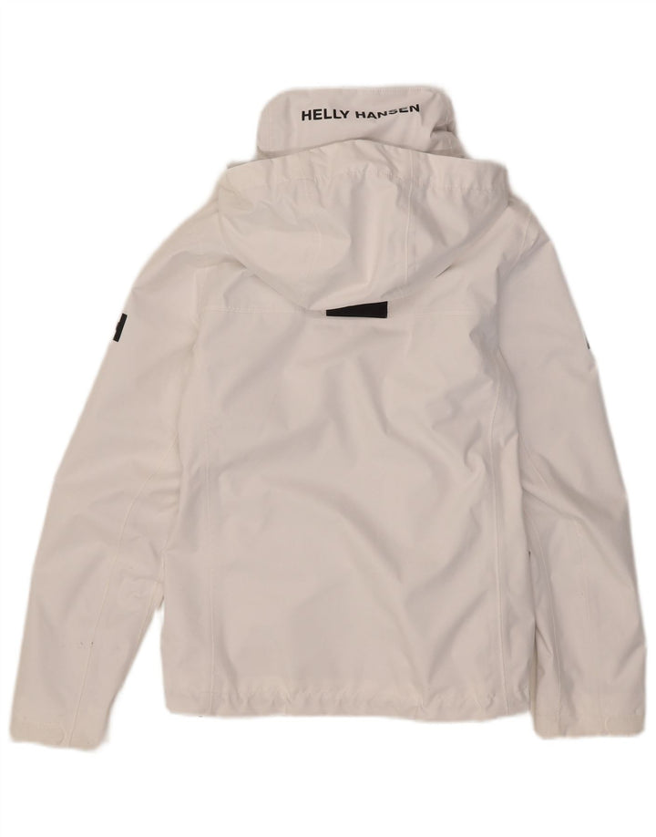Helly Hansen Ženska kišna jakna s kapuljačom s grafičkim motivima UK 10 Mali bijeli poliester