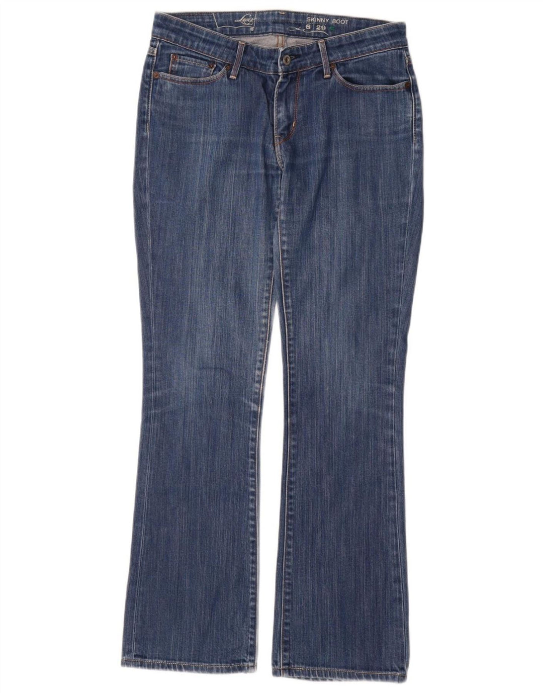 Levi's Womens Skinny Bootcut Jeans US 8 Medium W29 L32 Blue