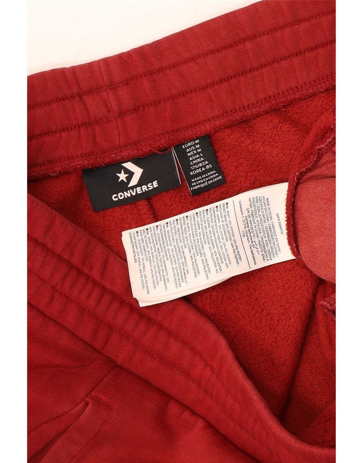 Converse Mens Tracksuit Trousers Joggers Medium Red Cotton
