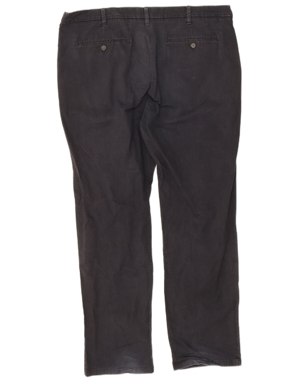Marks & Spencer Herre Lige Regular Fit Chinobukser W40 L31 Sort