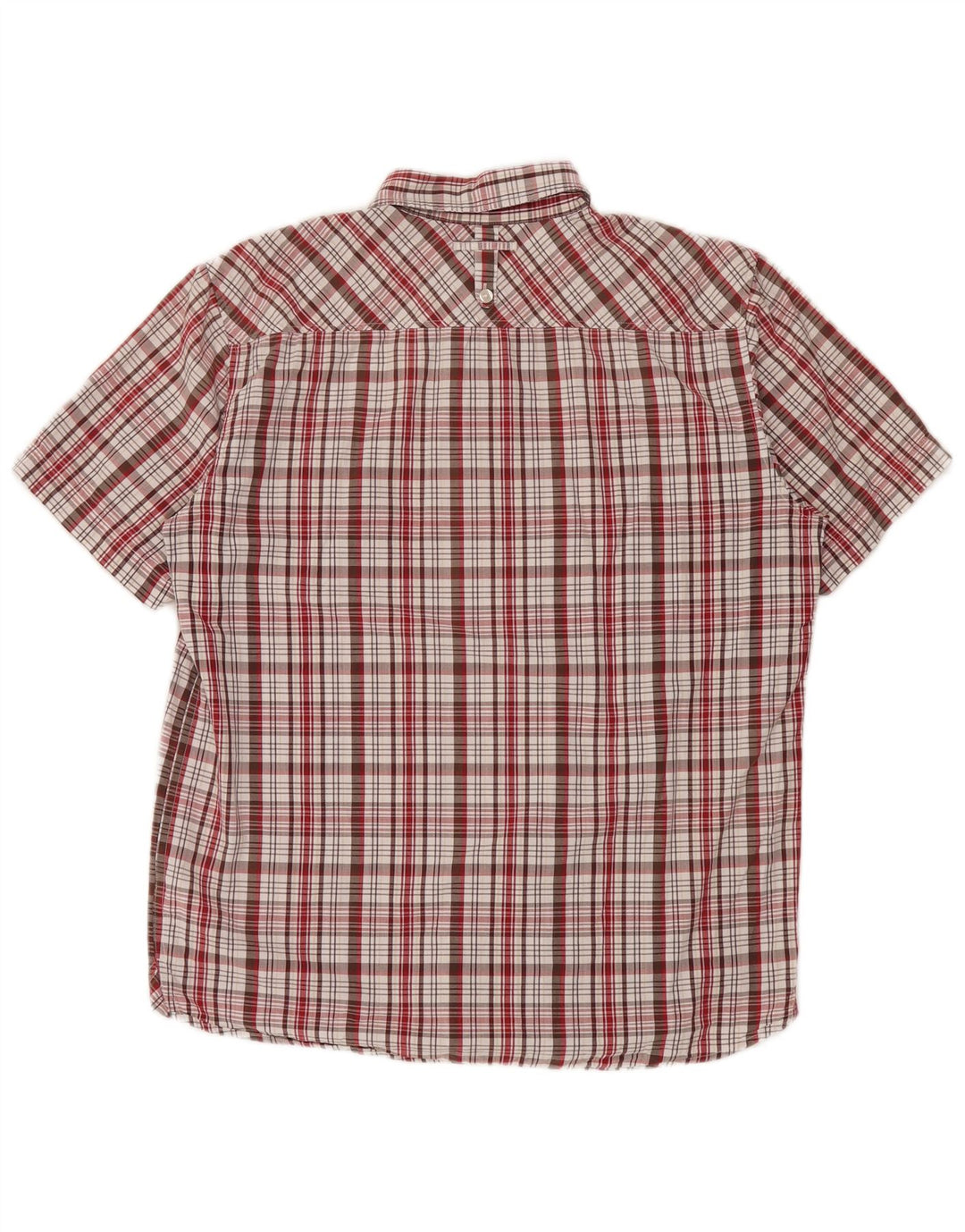 Wrangler Chemise à manches courtes pour homme en coton à carreaux rouge moyen