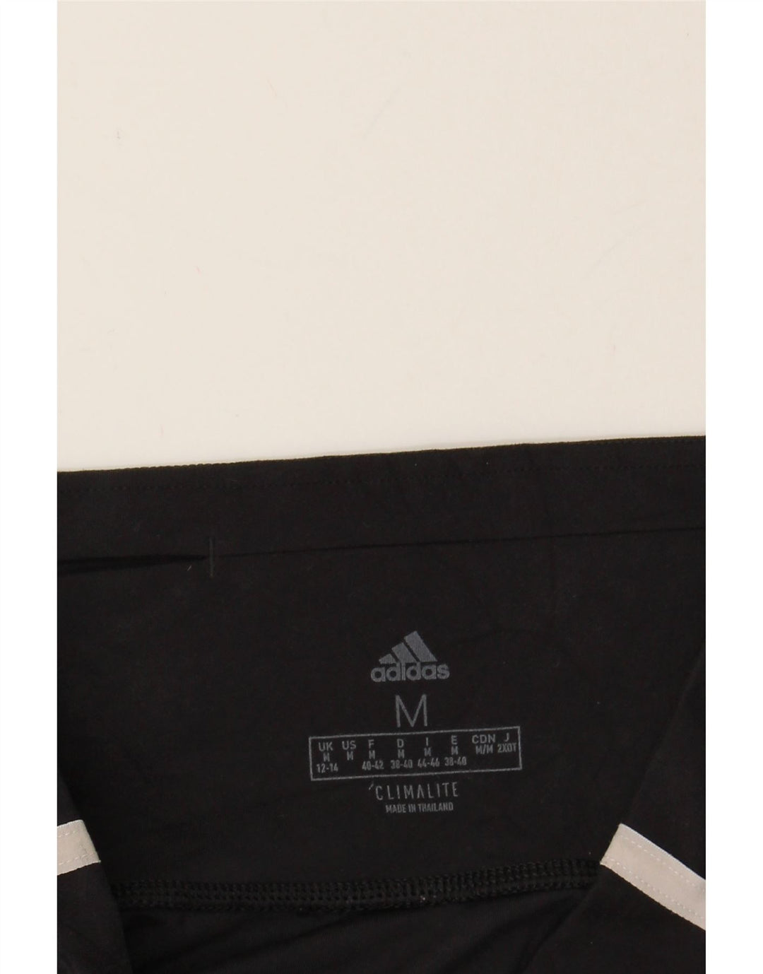 ADIDAS Womens Climalite Graphic Leggings UK 12/14 Medium  Black Polyester Vintage Adidas and Second-Hand Adidas from Messina Hembry 