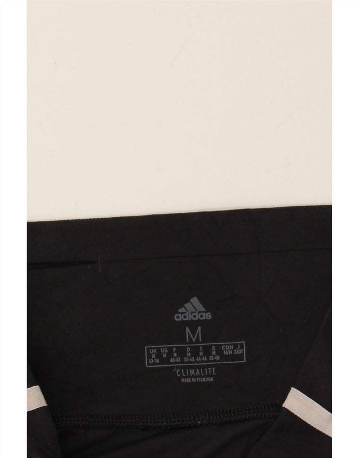 ADIDAS Womens Climalite Graphic Leggings UK 12/14 Medium  Black Polyester Vintage Adidas and Second-Hand Adidas from Messina Hembry 