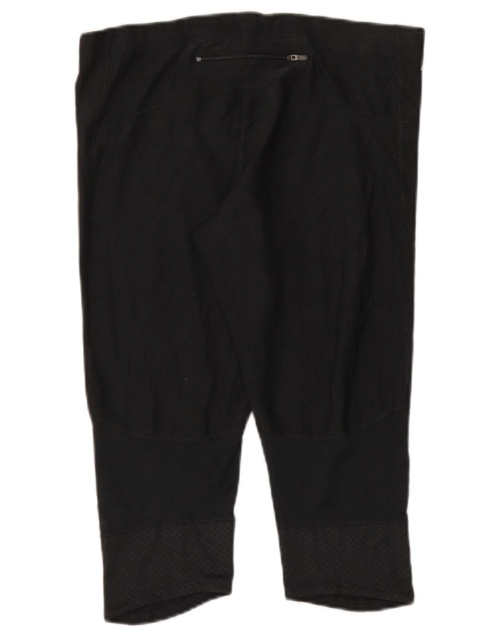 Nike Womens Dri Fit Capri Leggings UK 18 XL  Black Polyester
