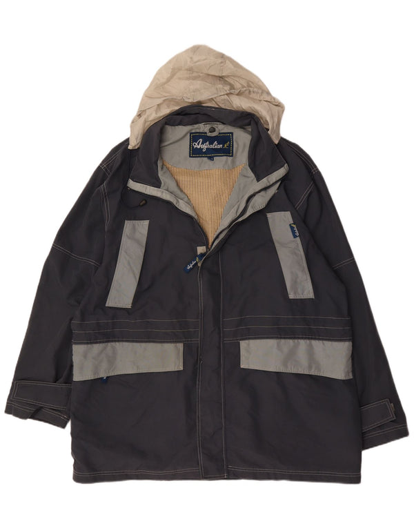 AUSZTRÁLIAI L'ALPINA férfi széldzseki dzseki UK 42 XL sötétkék Colourblock