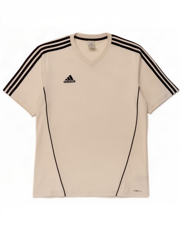 Adidas Męska koszulka Climalite Top, duża, biała, z poliestru