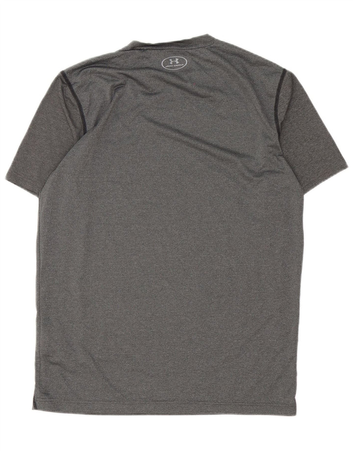 Under Armour Herre Heat Gear T-Shirt Top Medium Grå Polyester