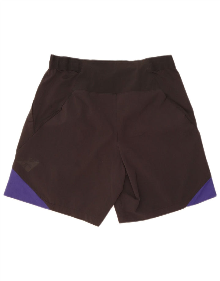 Reebok Mens Sport Shorts Small  Black Colourblock Polyester