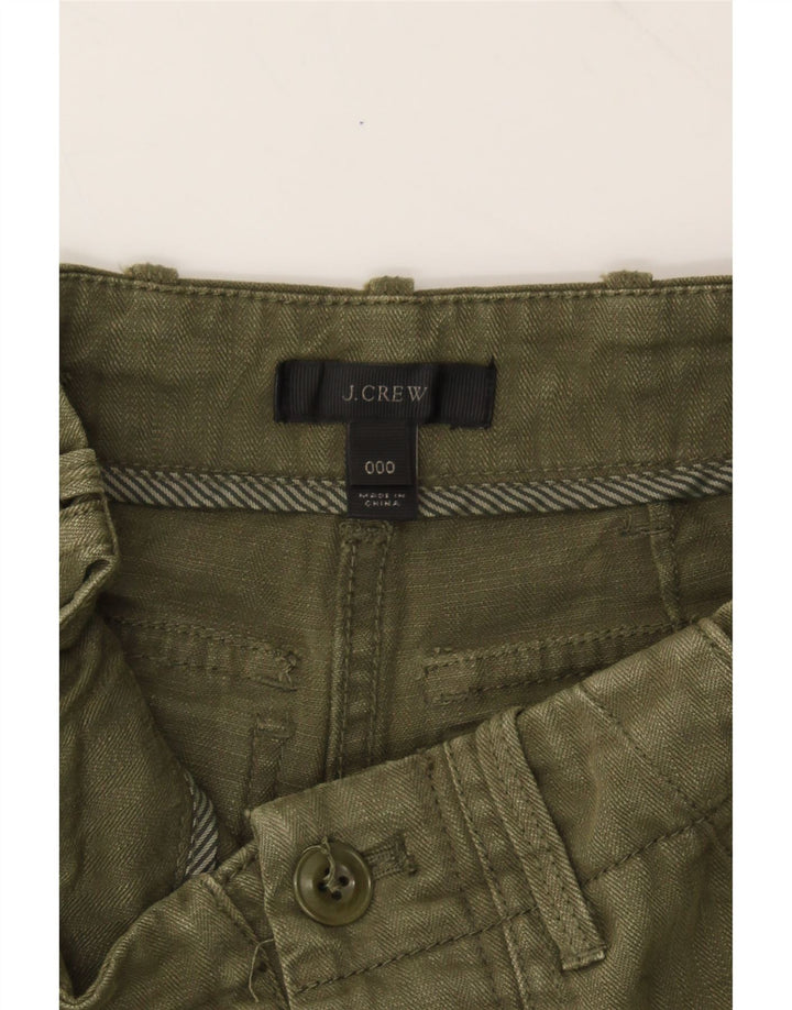 J. CREW Womens Straight Casual Trousers W24 L29 Khaki Cotton Vintage J. Crew and Second-Hand J. Crew from Messina Hembry 