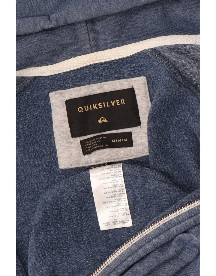 Quiksilver Hættetrøje med lynlås til mænd mellemblå bomuld