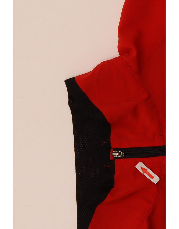 The North Face Womens Tracksuit Top Jacket UK 14 Medium Red Colourblock