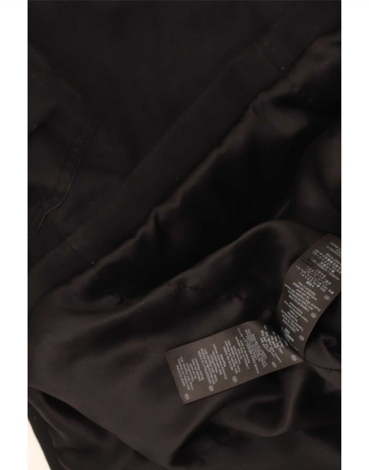 Hobbs Damen Trenchcoat UK 12 Mittelschwarze Baumwolle