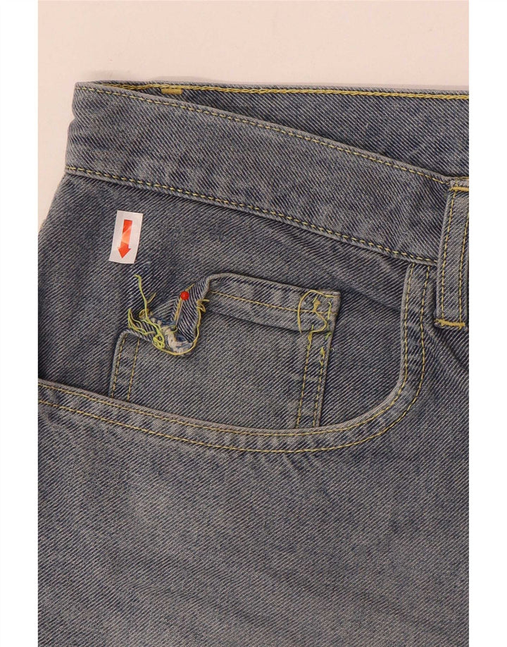 Trussardi Jean Droit W38 L36 Bleu Coton Homme